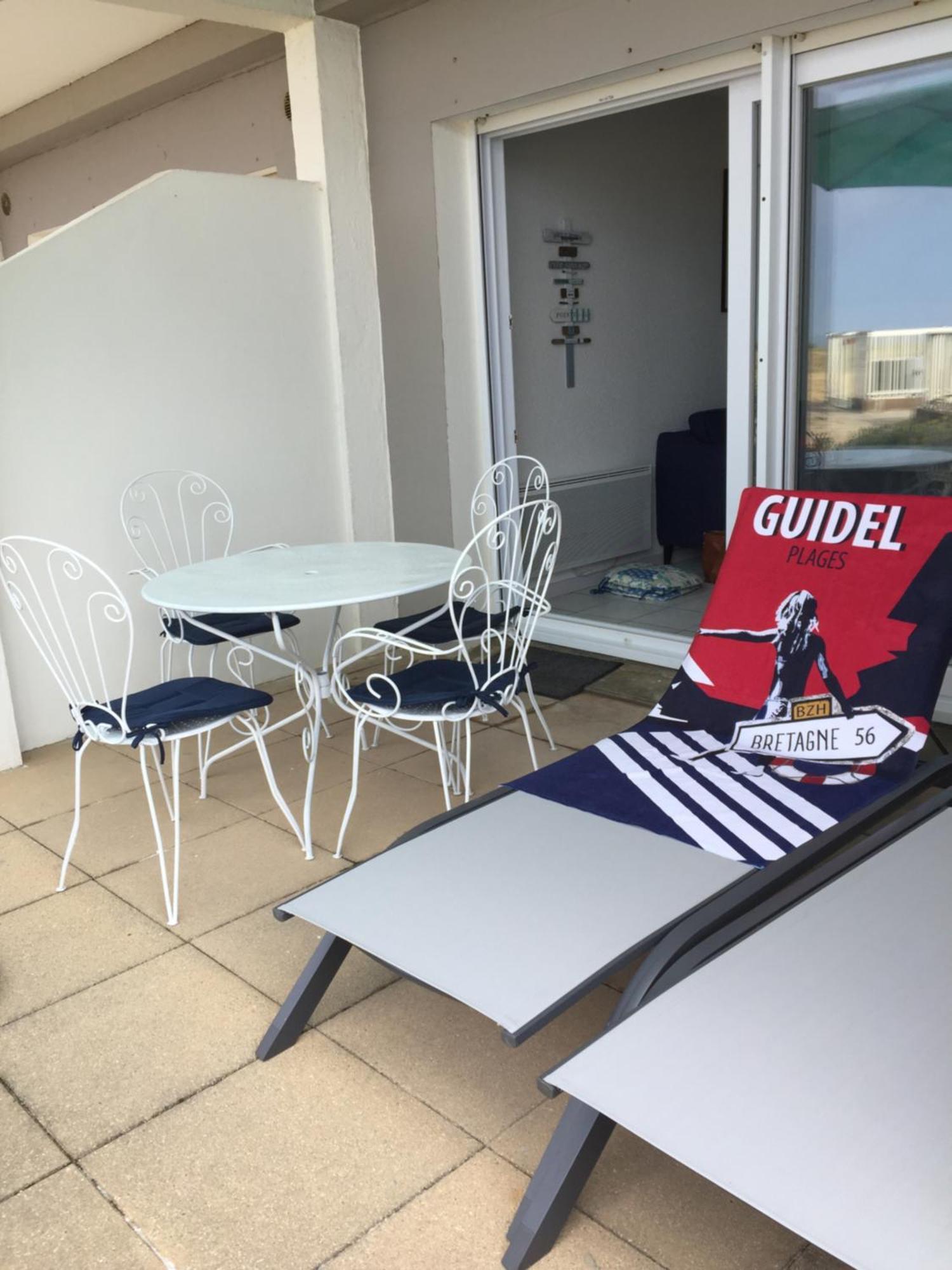 Appartement 7 rez de chaussée vue mer Guidel Esterno foto